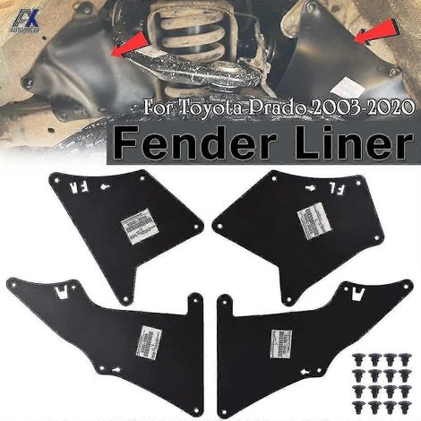 Garde-boue, bavettes et protections d'ailes en caoutchouc pour Toyota Land Cruiser Prado J120, J150 et FJ Cruiser (1/5)