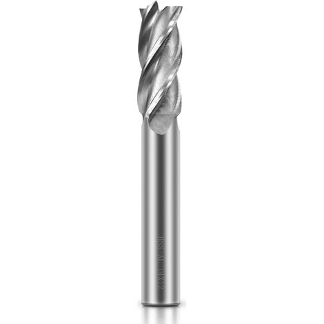 forets à 4 cannelures - 14 mm Fraise en Bout- Ensemble de forets à tige droite HSS CNC pour perceuse - Ensemble d'outils pour bois, aluminium, acier et titane (1/5)