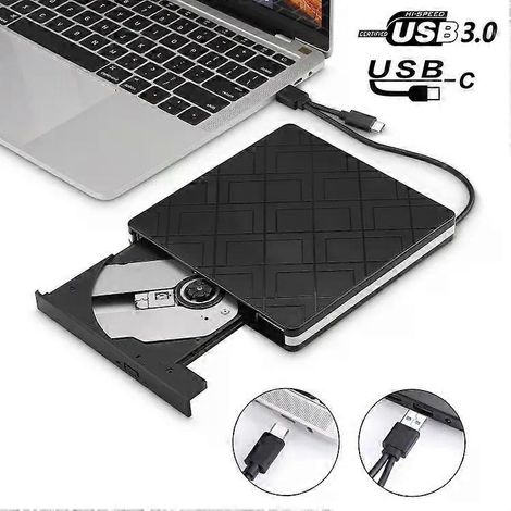 Graveur DVD externe - Lecteur optique USB-C pour un transfert de données rapide (1/5)