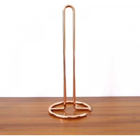 Or rose-Support de Rouleau de Papier, Porte-Rouleau de Cuisine Portable en Acier Inoxydable Or Porte Rouleaux Papier Toilette Vertical en Acier Support Distributeur de Papier (1/5)