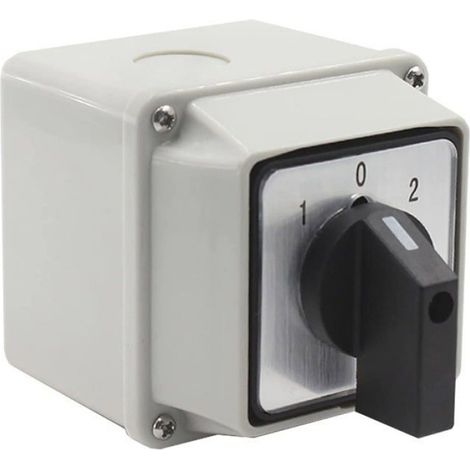 Inverseur De Source - 380 V - 20 A - Interrupteur Rotatif À Came - 3 Positions - 12 Bornes À Vis - IP65 - Unité (1/4)