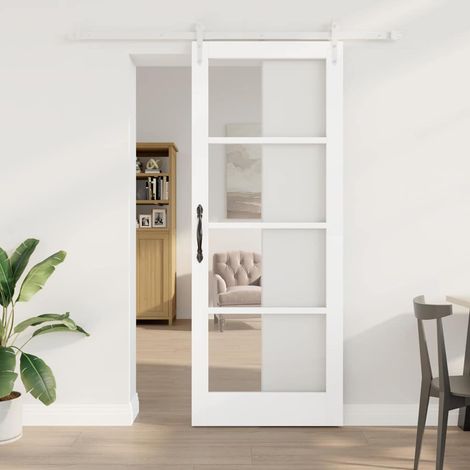 Puerta Deslizante Manual  83 x 211 cm Madera y metal