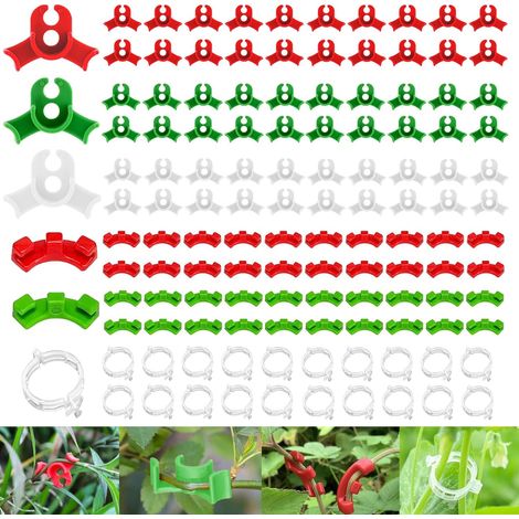 120PCS Clips D'entraînement pour Plantes Pinces à Plantes pour Entraînement à Faible Stress 90° Cintreuse de Plantes en plastique pour Plier Les Plantes et Changer la Direction de la Croissance