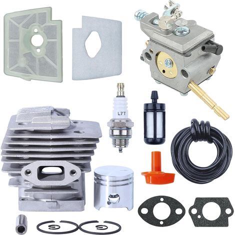 Kit de carburateur avec piston cylindrique 35 mm pour débroussailleuse Stihl FS160 avec filtre à air, filtre à carburant, conduite de carburant et bougie, remplacement pour 41190201203 4119-120-0604 (1/5)