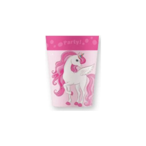 Bicchiere di plastica unicorno da 250 ml