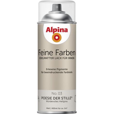 Alpina Feine Farben Sprühlack No. 03 Poesie der Stille hellgrau edelmatt 400 ml Sprühlacke (1/3)