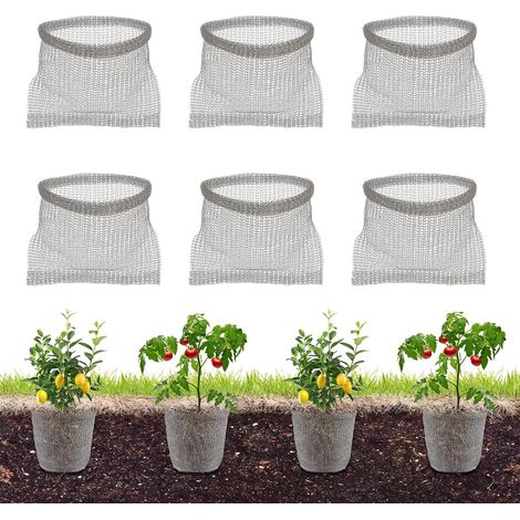 6 Protections Anti-Racines pour Plantes, Acier Inoxydable, 51 x 51 cm Panier à campagnols pour arbres fruitiers - Filet en métal en acier inoxydable - Protection des racines pour arbres (1/5)
