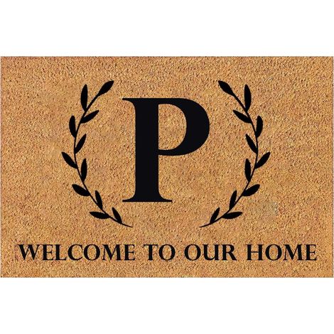 Tapis D'Entrée Extérieur - 40 x 60 cm - Antidérapant - Absorbant - Pour Porte d'Entrée Porche Jardin (1/4)