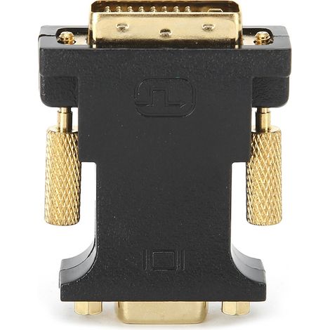Adaptateur DVI 24+1 Mâle vers VGA Femelle avec Puce, Connexion GPU à Écran Double Canal (1/5)