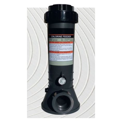 Chlorinateur - 2 Kg - Hauteur 36 Cm - Diamètre Intérieur 9 Cm - Montage En Ligne Ou By-Pass - Pour Piscines Jusqu'à 60 M3