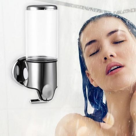 Distributeur Savon Pompe - 500 Ml - Montage Mural - Pour Désinfectant Mains Gel Douche Shampoing - 1 Pièce (1/5)