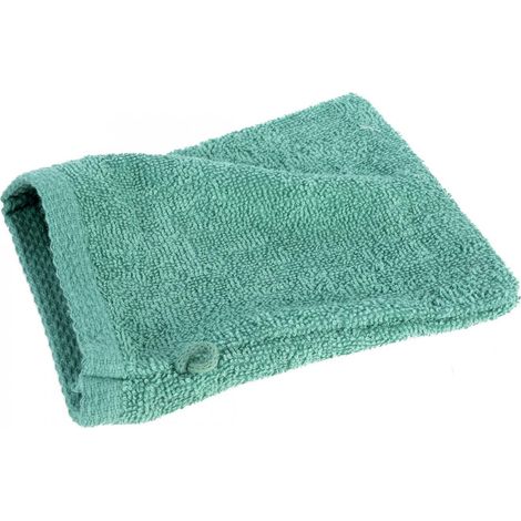 EUROFIRANY ASCIUGAMANO LISCIO 1 GUANTO PER LAVAGGIO IN COTONE 16 X 21 CM MENTA SCURA (1/5)