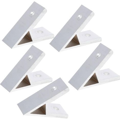5-teiliges 45°-Winkelverbinder-Set, T-Nut-Winkelverbinder, Aluminiumprofilhalterung für Abricht- und Dickenhobel, Eckverbinder, Eckzubehör aus Aluminiumlegierung (1/5)