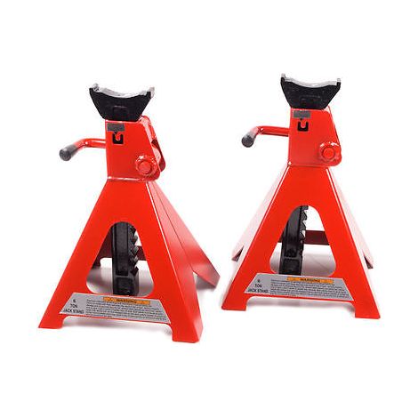 COPPIA CAVALLETTI 3 TONNELLATE FUORISTRADA AUTO ROULOTTE CAMION A CRICCHETTO vt