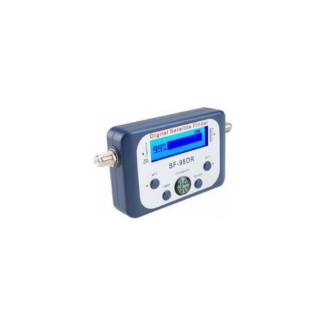 Pointeur Satellite Numérique/Satfinder Parabole Détecteur Localisateur de Signal avec Boussole Buzzer Noir (1/5)
