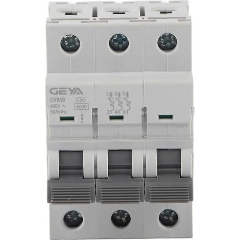 GYM9‑C65 Leitungsschutzschalter 3P 400VAC 50/60Hz IP20 Fehlerstromschutzschalter