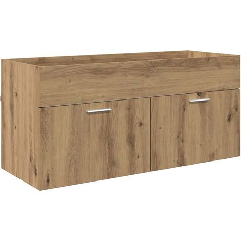 Maison Exclusive - Waschbeckenunterschrank mit Tür Artisan-Eiche