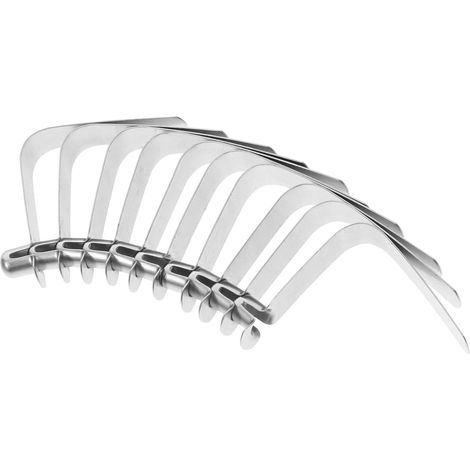 1 Jeu Coup De Pied Combinaison De Kits Combinaison D'animaux Épurateur De Scrubber Porte-gobelet Sur Pied Épurateur D'outils Silver Acier Inoxydable 10 Pièces (1/5)
