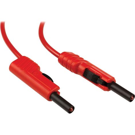 SKS Hirschmann 973646101 Cable de medida rojo 1 m