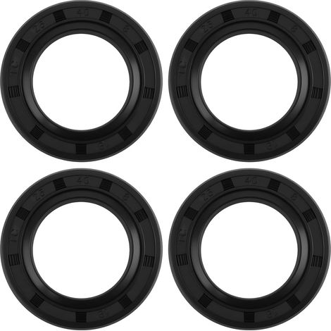 Lot de 4 joints d'huile d'arbre TC en caoutchouc NBR 25 x 40 x 8 mm compatibles avec les roulements de machines industrielles et agricoles (1/5)