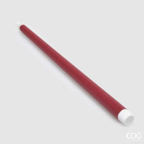 EDG Set 2 Pezzi Candela Led Touch Stelo Borgogna H 34 (1/3)