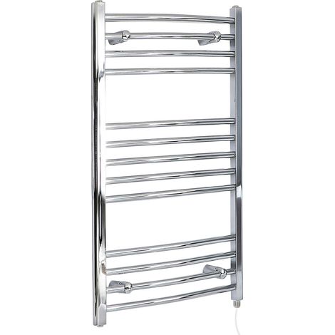 Hudson Reed Kent - Sèche-Serviettes Design Électrique Moderne Incurvé - Chromé  - 100 cm x 59.8 cm