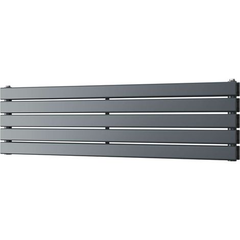 Typhoon Axis - Anthracite Horizontal Radiator H340mm x W1200mm Double Panel