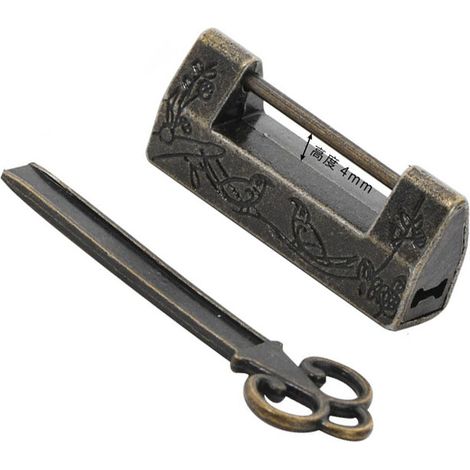 Cadenas antique - Serrure vintage en alliage de zinc