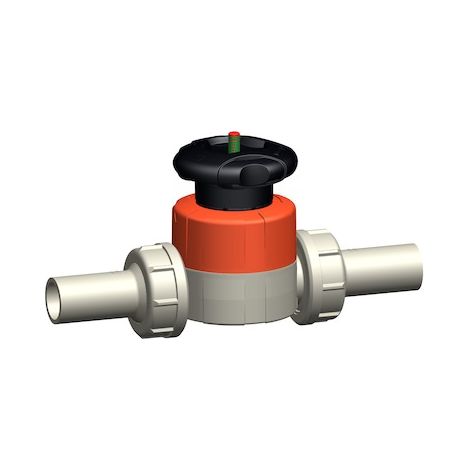 GF Membranventil 514 PP/EPDM d 20 Verschraubung u.Stutzen SDR11