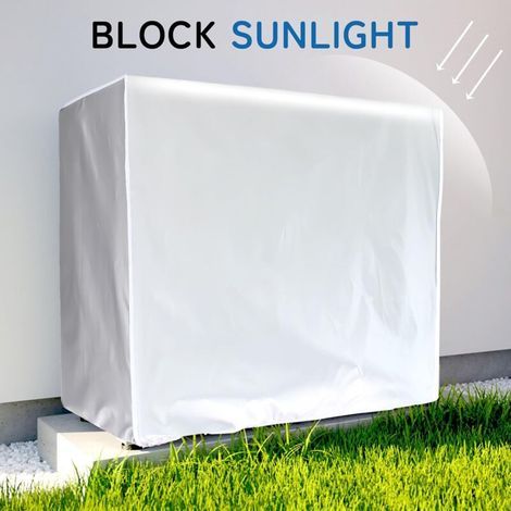 Outdoor Air Conditioner Cover, Anti-Snow, Heat Pump Cover, Waterproof Sun-Resistant Outdoor Air Conditioner Cover (98 x 40 x 70 cm) (1/4)