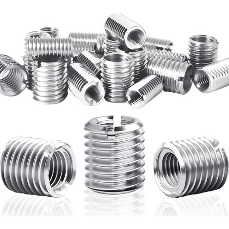 Insert fileté M10 vers M6 x 12 mm, 24 adaptateurs filetés, douille en acier inoxydable, réduction M10 vers M6 (1/5)