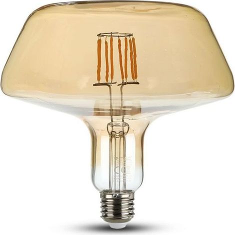 V-TAC VT-2308 212790 Lampadina LED E27 8W T180 Filamento Ambrata 2200K (1/5)