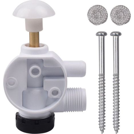 1 pièce Valve de toilette pour camping-car, mécanisme de chasse d'eau robuste, kit de remplacement universel, adapté aux caravanes (1/5)