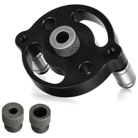 Gabarit de trou de poche pour le travail du bois 6/8/10mm Positionnement vertical à centrage automatique Gabarit de perçage Guide de foret Perforateur Machine Outils de travail du bois 1pcs (1/5)