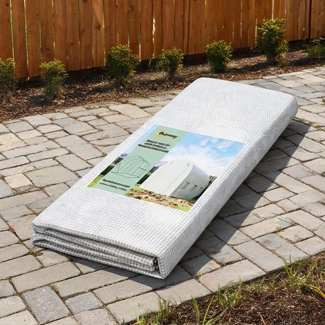 Serre de jardin coloris blanc en PE 300 x 200 x 200 cm (1/5)