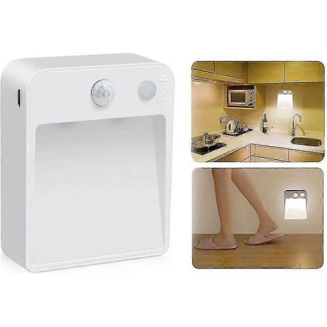 Veilleuse LED à détection de présence, lampe de chevet LED, lampe de meuble, lampe de couloir, petite lampe de table, applique murale (1/5)
