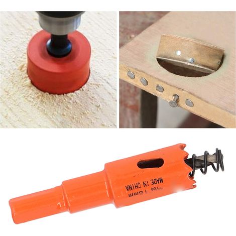 Foret scie cloche bimétallique HSS avec mandrin pour bois et métal 45/64" (1/5)