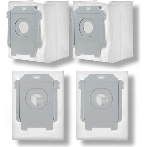 4er-Pack Staubsaugerbeutel für iRobot Roomba i7 i7+ i7 Plus S9 S9+ i3 i3+ i4 i4+ i6 i6+ i8 i8+ J7 J7+, Ersatzbeutel für iRobot Roomba Allen Clean Base Staubsauger