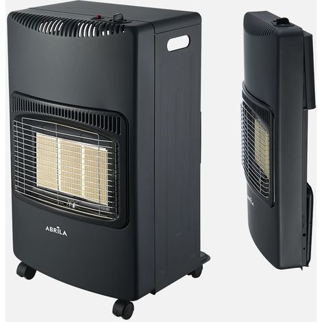 Poêle à gaz pliable 4200W noir avec sécurité antivol