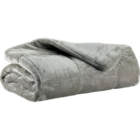 VIVARAISE - Jeté de lit Vivaraise Betender - 225 x 260 cm - Polyester Perle