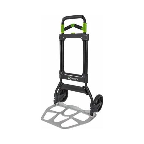 Ribimex – Chariot diable pliant 150kg – Ouverture automatique – Montants télescopiques en acier – Roues pleines Ø 175mm – Hauteur max 119,5cm - 150kgs (1/3)