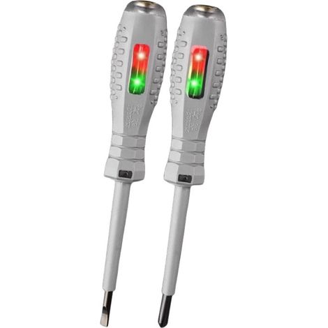 2 Stück 2-in-1-Spannungsprüfer-Schraubendreher, starker magnetischer Schraubendreher mit hohem Drehmoment, Stromdetektor, elektrischer Induktionsschraubendreher, reaktiver elektrischer Teststift, zur 