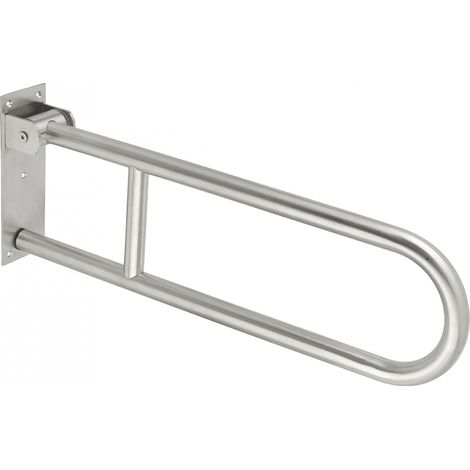 Maniglione bagno disabili, barra ausilio pieghevole, acciaio inox 304 cromato, 70cm, Diametro  Ø 32mm, - THIRARD