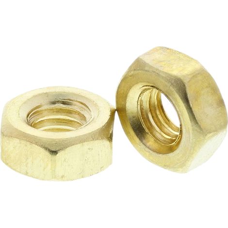 Écrou hexagonal RS PRO, M4, Laiton ( Prix pour Sachet de 250 ) (1/2)
