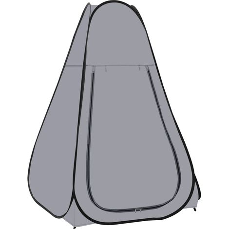 Tente de douche escamotable  Tente de jardin Cabinet de Changement  Gris 58142 (1/5)