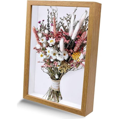 Tiefer Rahmen mit Glas für Objekte, 3D-A4-Fotorahmen, tiefe Füllung, einfacher DIY-Rahmen für Trockenblumen für Hochzeitssträuße, Souvenirs, DIY-Dekorationen (1/5)