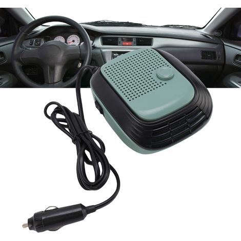 Desempañador/calefactor portátil para coche [ABS] 368 g para un descongelamiento rápido y confort invernal, económico con enchufe para encendedor de cigarrillos (11 x 13 cm) (1/5)