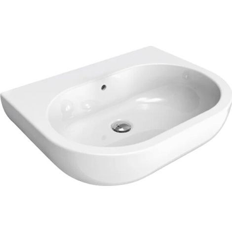 FLAMINIA - PASS LAVABO SOSPESO O DA APPOGGIO 62X48 CM. IN CERAMICA BIANCO PS62L (1/4)