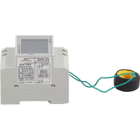Wechselspannungs-, Strom- und Leistungsmesser mit Schienenmonitor, LCD-Amperemeter, Voltmeter und Multimeter D52 2066 250 –450V