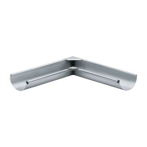 GRÖMO ZINK Rinnenwinkel TITANZINK halbrund Inneneck 280/500 gelötet m. Verstärkung, 63253 (1/2)